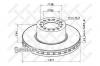 STELLOX 8500727SX 85-00727-SX диск тормозной !перед. 377/106x45/134 14n/MB ATEGO