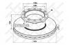 STELLOX 8500792SX 85-00792-SX_диск тормозной! невентилир.434x166x45x222 n12 \RVI Magnum/Premium