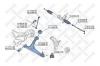 STELLOX 8707260SX 87-07260-SX_сайлентблок рычага зад./ Audi A3/TT, VW Golf 98&gt;