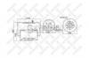 STELLOX 9041833SX 90-41833-SX_пневмопод. со стак.!1шт-шп.М24 смещ.40 Поршень сталь 1отв.М16 /MB Actros