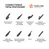 AIRLINE AWBBK600500K Щетки стеклоочистителя 600/510 мм (24/20) бескаркасные, 2 шт. 6 адаптеров (AWB-BK-600-500K)