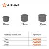 AIRLINE AWBN14 Колпачки на колесные болты и гайки 17 мм 20 шт +съёмник серые матовые пластик Airline