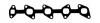 BGA MG5549 MG5549_прокладка коллектора выпускного!\ Opel Astra/Omega 2.0DTi/2.2DTi 97&gt;