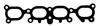 BGA MG6501 MG6501_прокладка коллектора выпускного!\ Mazda 323/626/MPV 1.8-2.0 16V FP/FS 92&gt;