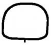 BGA MG7554 MG7554_прокладка коллектора впускного! (x4)\ Ford Mondeo, Mazda 3/6/MPV 1.8-2.2 16V 00&gt;