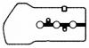 BGA RC6563 Прокладка клапанной крышки PEUGEOT 107 / CITROEN C1 / DAIHATSU CUORE, SIRION / SUBARU JUSTY / TOYOTA
