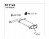 ASSO 127178 Резонатор задний JUMPER 2.2 HDi  DUCATO 2.2 2.3 MJ BOXER 2.2 2.3 HDi (100-120-130) 07/06