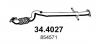 ASSO 344027 34.4027 Труба глушителя приемная Opel Astra J, Chevrolet Cruze 1.6 (A16XER, LXT, LDE) 09-&gt;