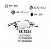 ASSO 58.7024 Глушитель выхлопных газов конечный