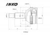 INKO 307046A ШРУС внешний 27/25 ABS 44 | перед |