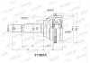 INKO 311001A ШРУС внешний 25/22 ABS 29