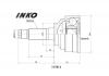 INKO 319014 ШРУС внешний 28/26 | перед |