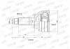 INKO 319104 ШРУС внешний 28/32