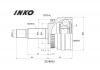 INKO 325005A ШРУС внешний 25/25 ABS 46 | перед |