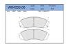 JEENICE WS423300 Колодки тормозные дисковые | перед |
