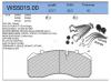 JEENICE WS501500 Колодки тормозные дисковые HCV