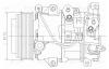 LUZAR LCAC1936 Компрессор кондиц. для а/м Lexus RX (03-) 3.5i [2GRFE] (LCAC 1936)