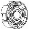 LUZAR LL2020 Крышка (пробка) расш. бачка для а/м Peugeot 308 (07-)/307 (01-)/206 (98-)/Citroen C4 (04-) (LL 2020)