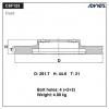ADVICS C6F123B Диск тормозной пер. ADVICS