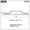 ADVICS C6R080B Диск тормозной зад. ADVICS
