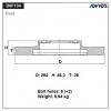 ADVICS D6F134B Диск тормозной пер. ADVICS