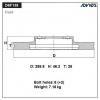 ADVICS D6F138B Диск тормозной пер. ADVICS
