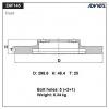 ADVICS E6F145B Диск тормозной пер. ADVICS
