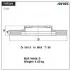 ADVICS F6F224B Диск тормозной пер. ADVICS
