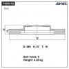 ADVICS F6R351B Диск тормозной зад. ADVICS