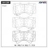 ADVICS SN139P Дисковые тормозные колодки ADVICS