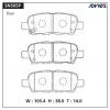 ADVICS SN505P Дисковые тормозные колодки ADVICS