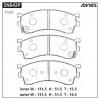 ADVICS SN642P ДИСКОВЫЕ ТОРМОЗНЫЕ КОЛОДКИ