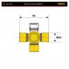 HOFER HF102348 Крестовина Г*З*ль Бизнес, Next (29.98x92.1) турецкий кардан