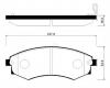 HSB HP0010 Колодки тормозные дисковые передн HYUNDAI: GRANDEUR 92-98, SANTAMO 96-02 / KIA: JOICE 99-00