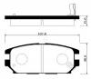 HSB HP0026 Колодки тормозные дисковые задн MITSUBISHI: GALANT 96-00, LANCER 98-03, SIGMA 93-96, SPACE WAGON 98-03