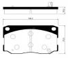 HSB HP0028 Колодки тормозные дисковые передн передн. HYUNDAI: MIGTY, COUNTY, HD 98-