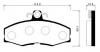 HSB HP0035 Колодки тормозные дисковые HYUNDAI: Pony 85-94, SKODA FELICIA 94&gt;01 / FORD SIERRA 82&gt;93