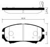 HSB HP0042 Колодки тормозные дисковые KIA: SPORTAGE