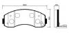 HSB HP1014 Колодки тормозные дисковые передн KIA: BONGO, K2500, K2700