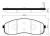 HSB HP1032 Колодки тормозные дисковые передн KIA: CARNIVAL 04-05, SEDONA 04-05