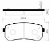 HSB HP1037 Колодки тормозные дисковые задн HYUNDAI: H1 07-09, GRAND STAREX 07-09, VERACRUZ 07-09, IX55 07- / KIA: GRAND CARNIVAL 05-09, SEDONA 06-09