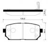 HSB HP1041 Колодки тормозные дисковые задн KIA: CARENS 06-09, RONDO 07-09