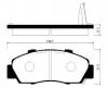 HSB HP2010 Колодки тормозные дисковые передн HONDA: CR-V 95-02, PRELUDE 96-00, ACCORD 91-02, HR-V 99-