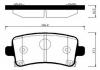 HSB HP2025 Колодки тормозные дисковые задн OPEL: INSIGNIA 08 -, INSIGNIA Sports Tourer 08 -, INSIGNIA седан 08 - SGM BUICK: REGAL NEW 08 - VAUXHALL: INSIGNIA 08 -, INSIGNIA седан 08 -