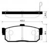 HSB HP3002 Колодки тормозные дисковые задн INFINITI: G20 90-01, I30 96-01 / NISSAN: ALTIMA 93-01, ALMERA 95-00, MAXIMA 91-00, SUNNY 95-01