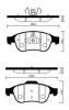 HSB HP3009 Колодки тормозные дисковые передн DACIA: DUSTER 10- / RENAULT: FLUENCE (L30_) 10 -, MEGANE CC (EZ0/1_) 10 -, MEGANE III Grandtour (KZ0/1) 08 -, MEGANE III купе (DZ0/1_) 08 -, ME