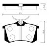 HSB HP3010 Колодки тормозные дисковые задн PEUGEOT: 307 / VW: Golf II, III, Passat 1.6-2.8, 1.9TDi 88-01