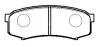 HSB HP5037 Колодки тормозные TOYOTA LAND CRUISER 80/90/100 90-09/MITSUBISHI PAJERO 07-  задние к-т HSB HP5037