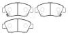 HSB HP5039 Колодки тормозные дисковые передн ACURA: RSX 02-06 / HONDA: CIVIC 91-05, CRX III 92-98, FIT 07-08
