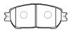 HSB HP5054 Колодки тормозные дисковые передн TOYOTA: SIENNA 03-10, AVALON 05-, PREVIA 03-, LEXUS: ES 02-06